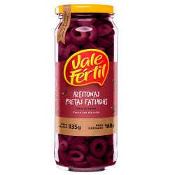 Azeitona Vale Fértil Preta Vidro 160gr F