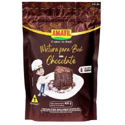 Mistura Bolo Amafil Sem Glúten 400gr Cho