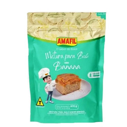 Mistura Bolo Amafil Sem Glúten 400gr Ban