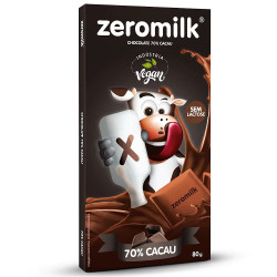 Chocolate Zeromilk 70% Cacau Sem Lactose