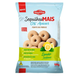Sequilho Nazinha Zero 120gr Limão Sicili