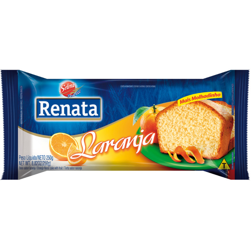 Bolo Renata 250gr Laranja