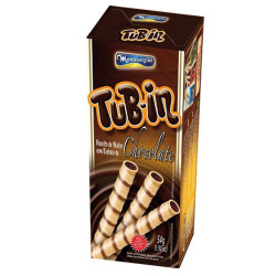 Wafer Recheado Tubin 48gr Chocolate