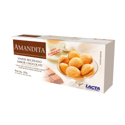 Wafer Rech Amandita Lacta 200g Chocolate