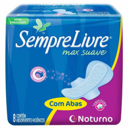 Absorvente Sempre Livre Noturno com Abas