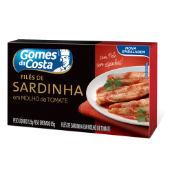 File Sardinha Gomes da Costa 125gr Molho