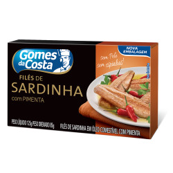 File Sardinha Gomes da Costa 125gr Pimen