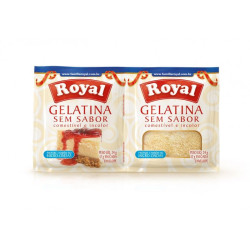 Gelatina em Po sem Sabor Royal 24gr Inco