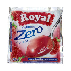 Gelatina em Po Royal Zero 12gr Morango