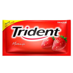 Goma Mascar Trident 8gr Morango