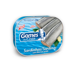 Sardinha Gomes da Costa 250r oleo
