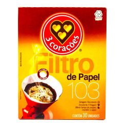 Filtro Papel 3 Coracoes 103 com 30un