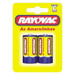 Pilha Amarela C Rayovac com 2un Media