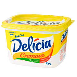 Margarina Cremosa Delicia 500gr sem Sal