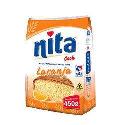Mistura de  Bolo Nita 450gr Laranja