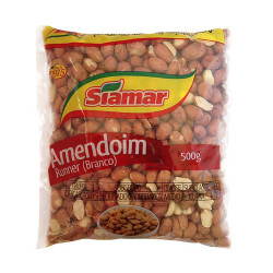 Amendoim Siamar Branco 500gr
