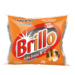 Palha De Aco Brillo 25gr 2 Grossa
