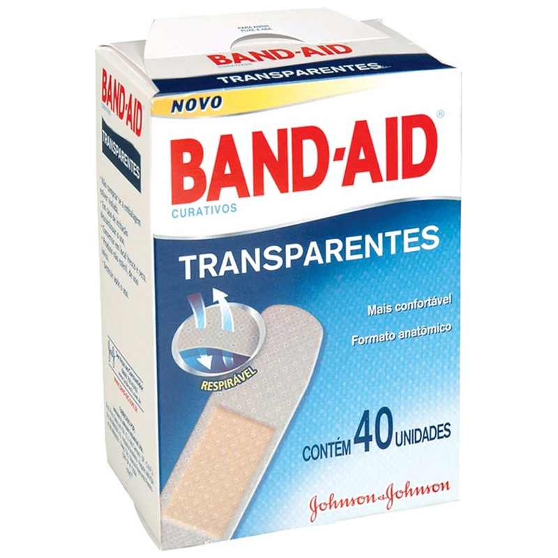 Curativo Band-Aid com 40un Transparente
