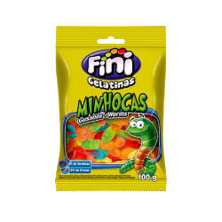 Gelatina Fini 100gr Minhocas Brilho