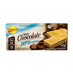 Biscoito Wafer Lowcucar Zero 115gr Choco