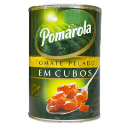 Tomate Pelado Pomarola Lata 400gr em Cub