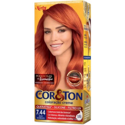Coloração Cor E Ton 125Gr 7.44 Ruivo Aco