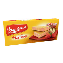Biscoito Wafer Bauducco 140gr Morango