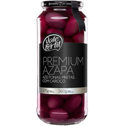 Azeitona Vale Fértil Preta Vidro 360gr A
