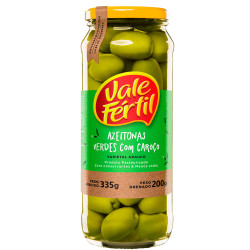 Azeitona Vale Fértil Verde Vidro 200gr A