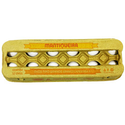 Ovos Brancos Estojo 1 Duzia Mantiqueira 