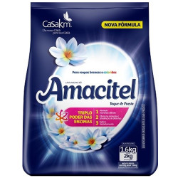 Lava Roupas em Pó Amacitel Sachê 1,6kg T