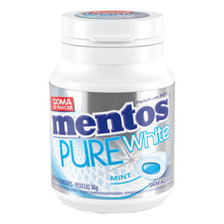 Goma Mascar Mentos Pure White 56gr Menta