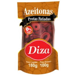 Azeitona Diza Fatiada Sache 100gr Preta
