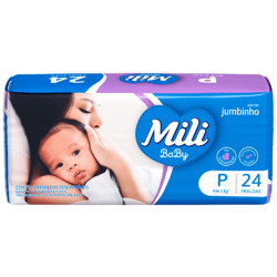 Fralda Mili Baby Pacote Jumbinho com 24u