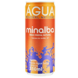 Água Mineral Minalba Com Gás Lata 310ml