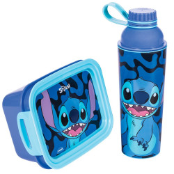 Kit Garrafa + Marmita Plasútil Stitch
