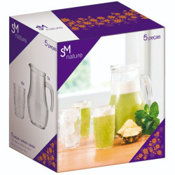 Conjunto Jarra Nadir Com 4 Copos Nature