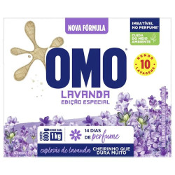 Lava Roupas em Pó Omo 800gr Lavanda Caix
