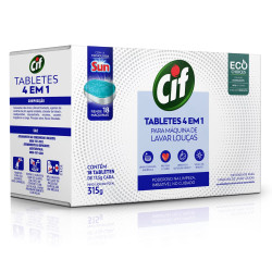 Detergente Tablets 4 em 1 Cif 315gr
