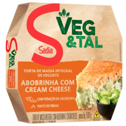 Torta Integral Veg&Tal Sadia 500gr Abóbo