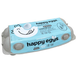 Ovos Brancos Pvc Com 10un Happy Eggs Gra