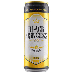 Cerveja Lata 350ml Black Princess Gold P