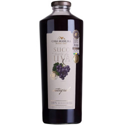 Suco de Uva Casa Madeira Vidro 1lt Integ