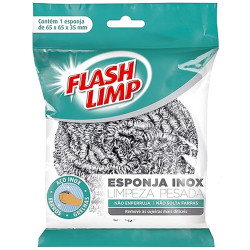 Esponja Flash Limp Inox Limpeza Pesada 1