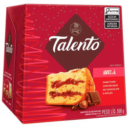 Panettone Talento 500gr Com Avelã