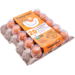 Ovos Caipira Pvc Com 20 Un Happy Eggs Gr