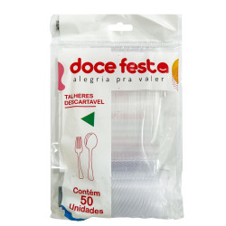 Colher Grande Doce Festa com 50um Crista