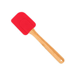 Espátula Reta Silicone Bamboo Mor