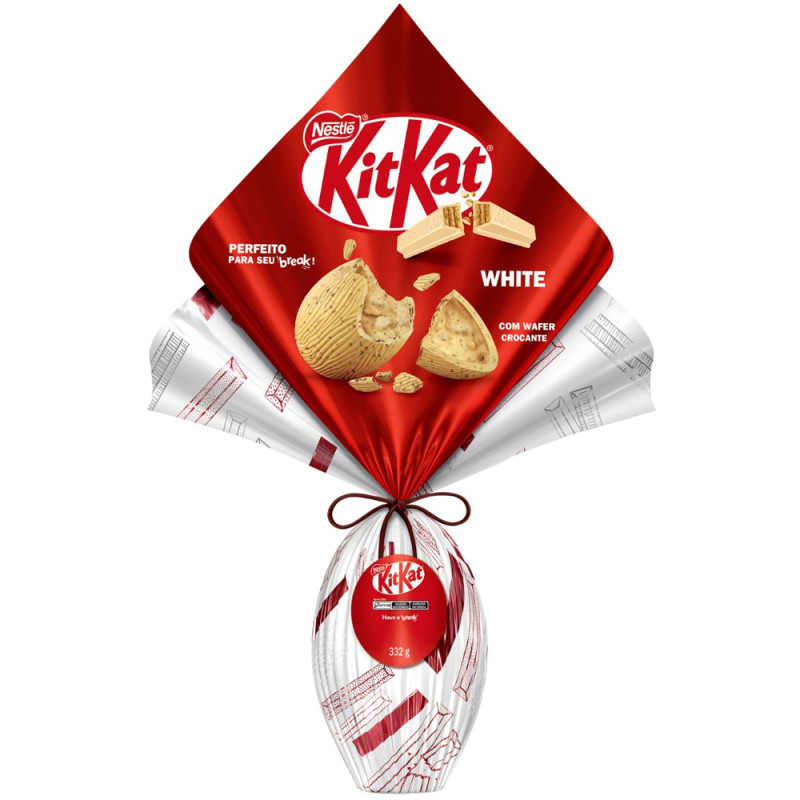 Ovo Chocolate Kit Kat Nestlé 332gr White