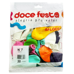 Balões Doce Festa Tamanho 7 com 30un Sor